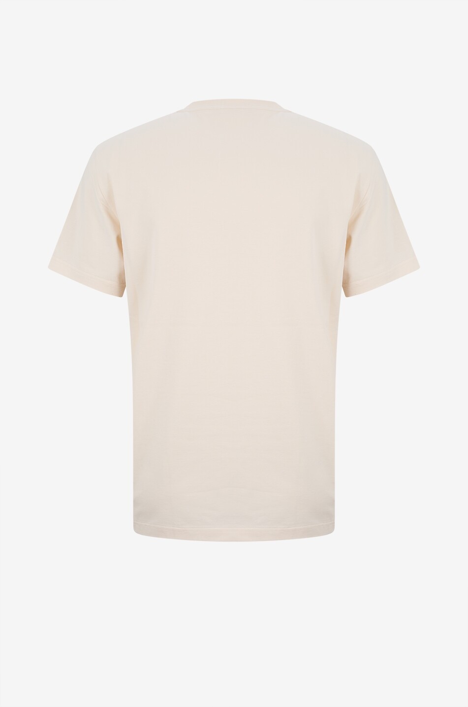 MONCLER Kurzarm-Jersey-T-Shirt mit aufgesetzte Denim-Tasche Herren WEISS 2