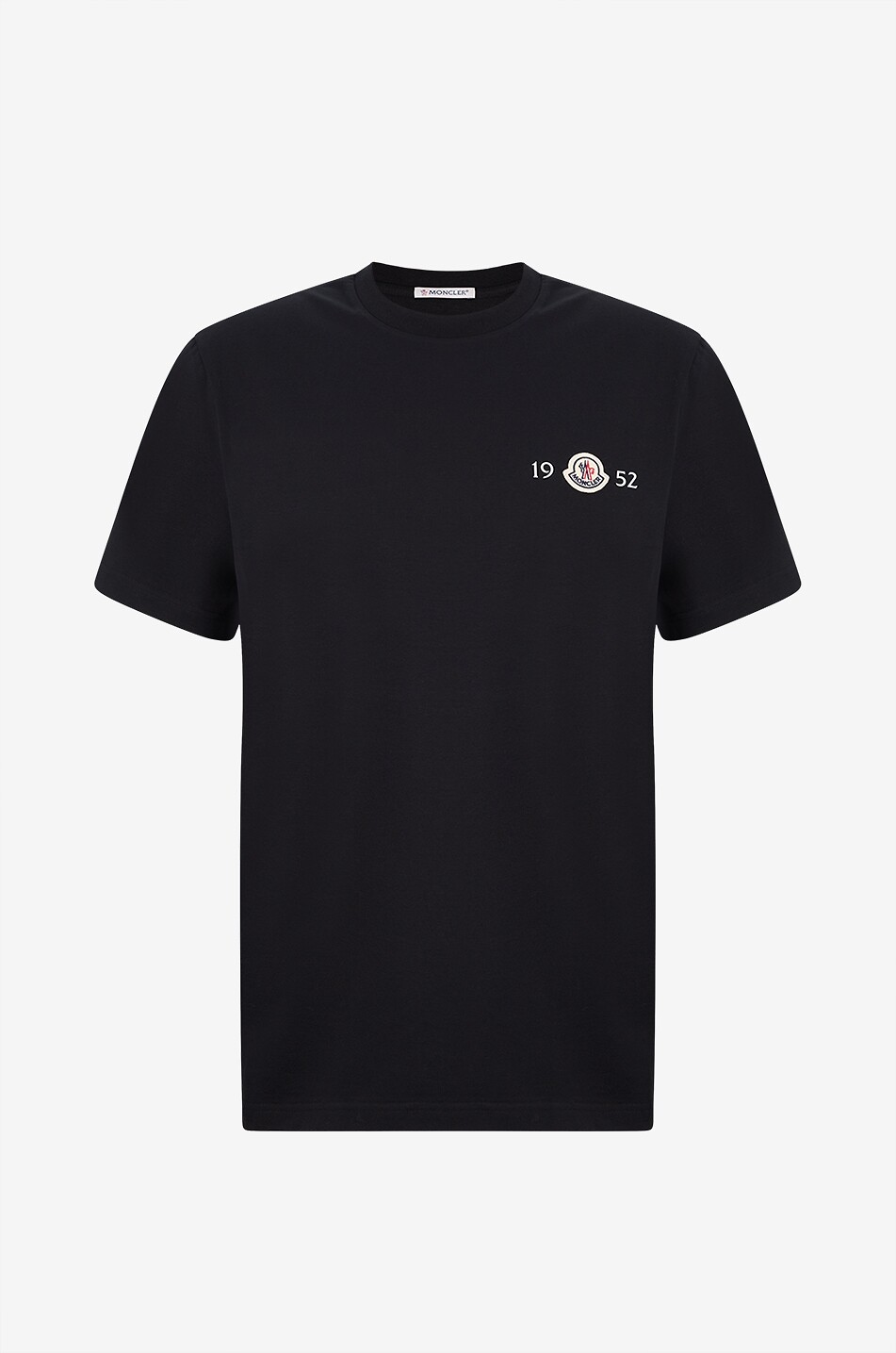 1952 logo patch short-sleeved jersey T-shirt - MONCLER - BLACK