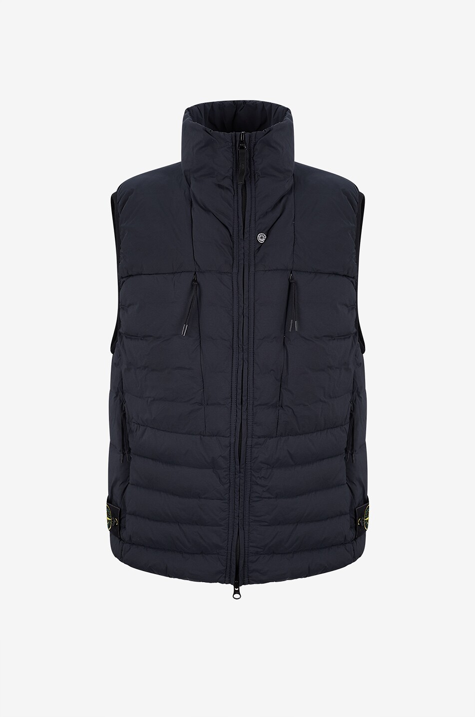 STONE ISLAND G100011 Seamless Tunnel Nylon Down-TC quilted sleeveless down jacket Men DARK BLUE 1