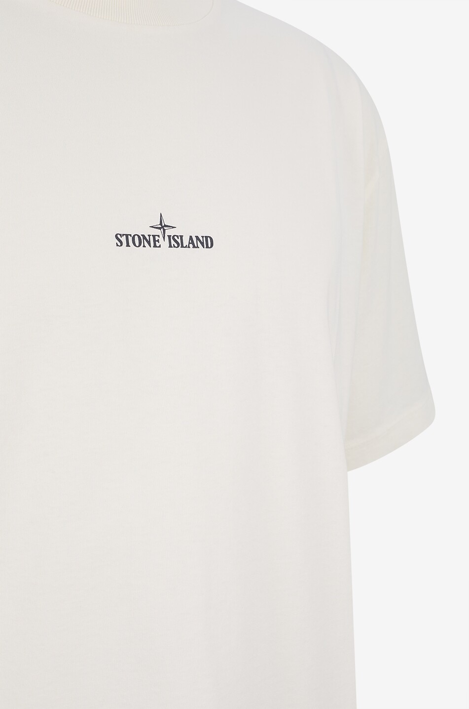 STONE ISLAND Kurzarm-T-Shirt mit Print 2100001 Organic Cotton Jersey Desert Herren CREMEFARBEN 3