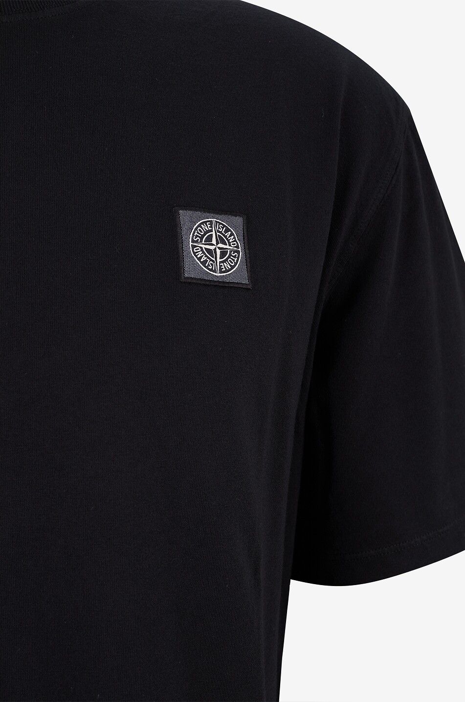 STONE ISLAND T-shirt à manches courtes 2100030 Combed Organic Cotton Jersey Homme NOIR 3