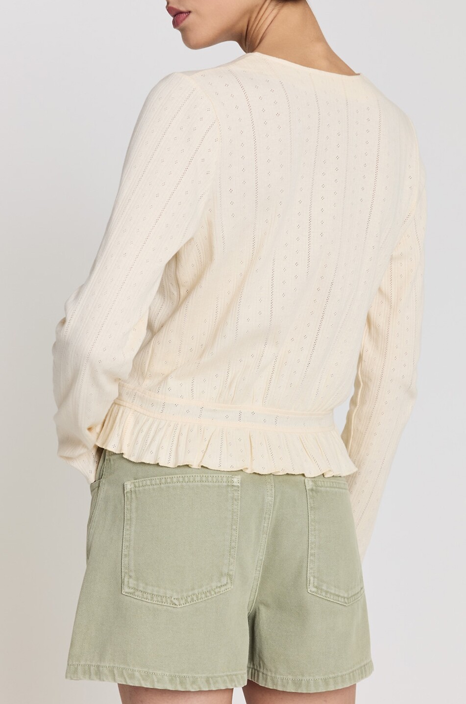 BALZAC PARIS Short en coton biologique Tromphe Femme VERT 3