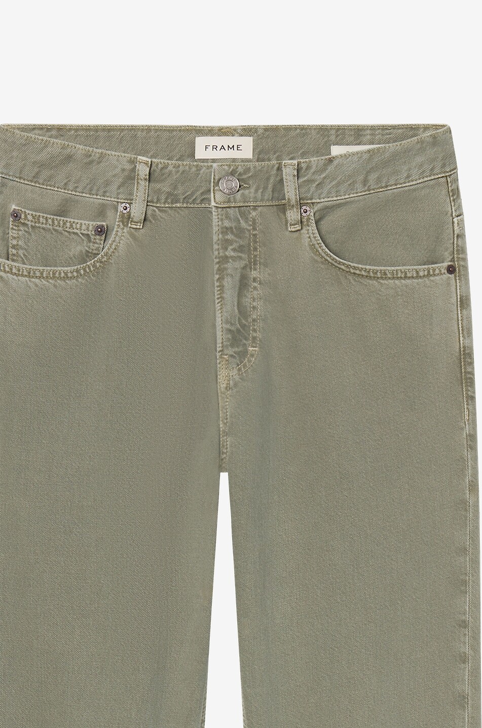 FRAME Gerade Jeans aus Baumwollmix The Relaxed Stormcloud Herren HELLGRÜN 4