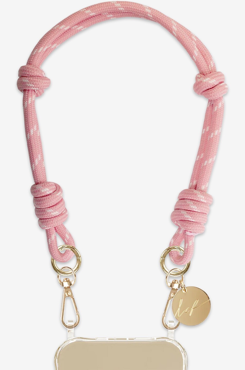 LA COQUE FRANCAISE Liam braided short phone strap - 40cm Women PINK 2
