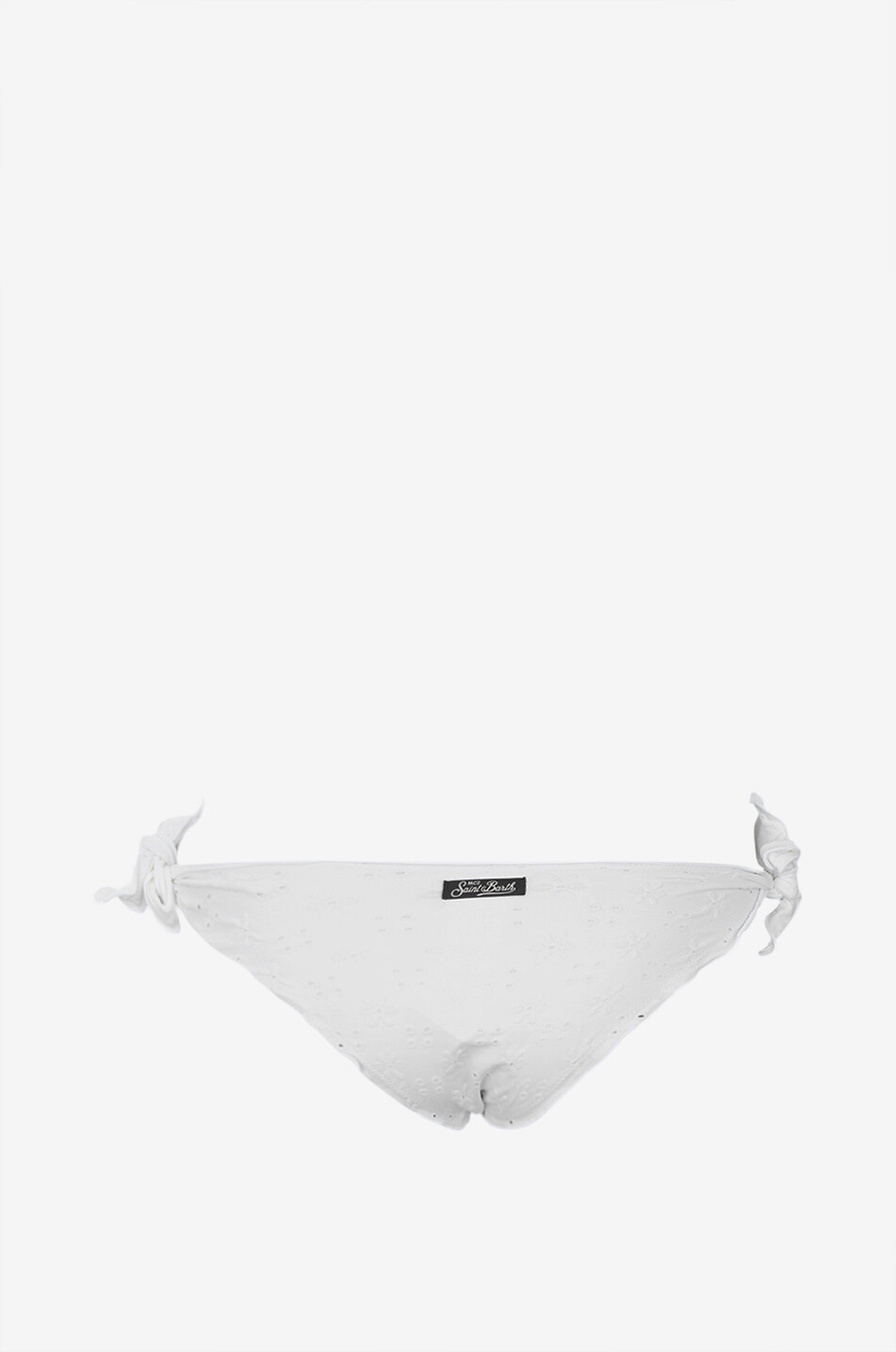 MC2 SAINT BARTH Moon self-tie bikini bottoms Women WHITE 2