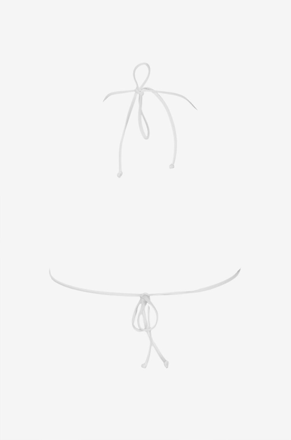 MC2 SAINT BARTH Haut de bikini triangle à motif Sagittarius Femme BLANC 2