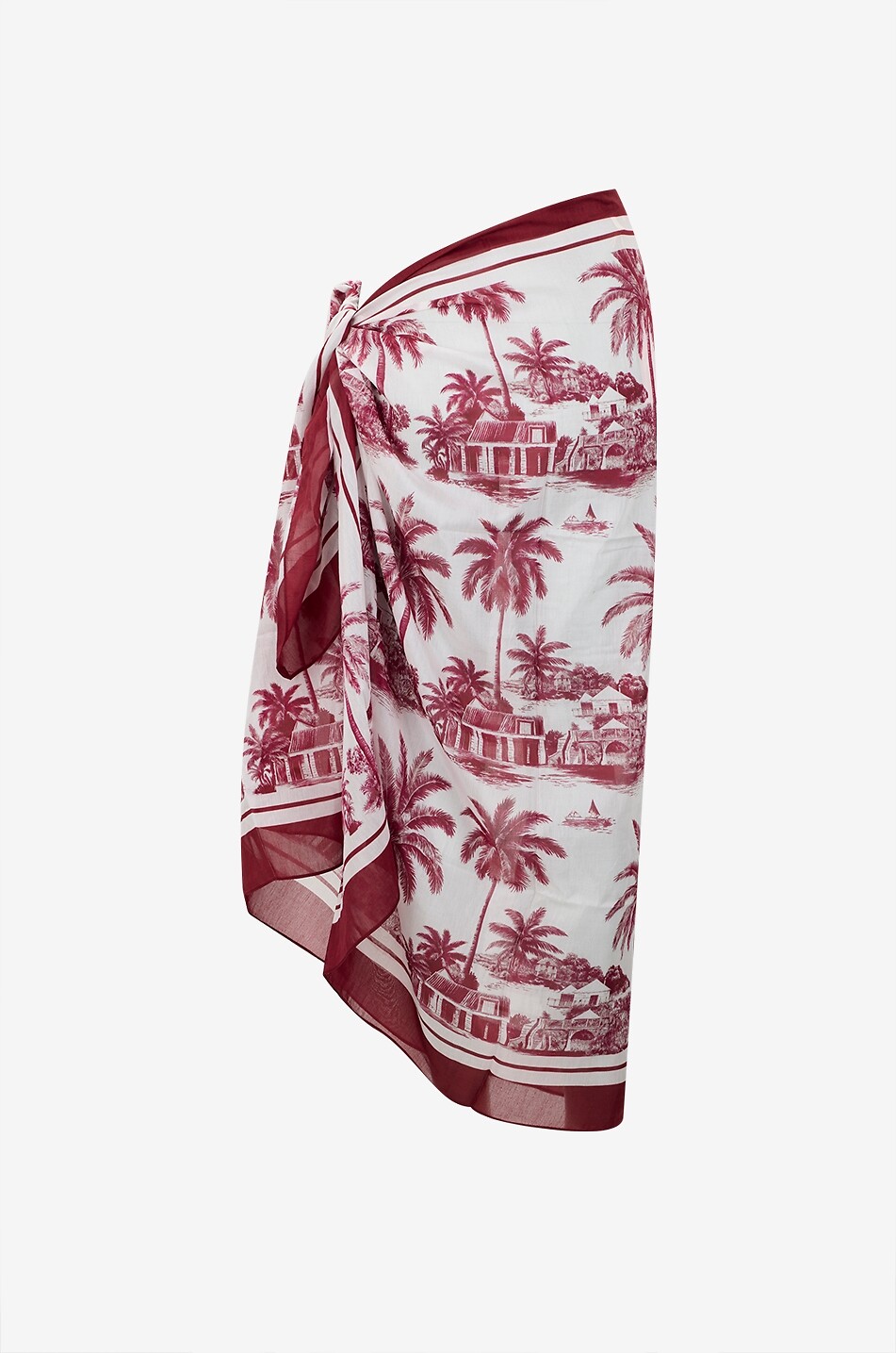 MC2 SAINT BARTH Thaiti printed cotton and silk pareo Women MULTI COLOURED 2