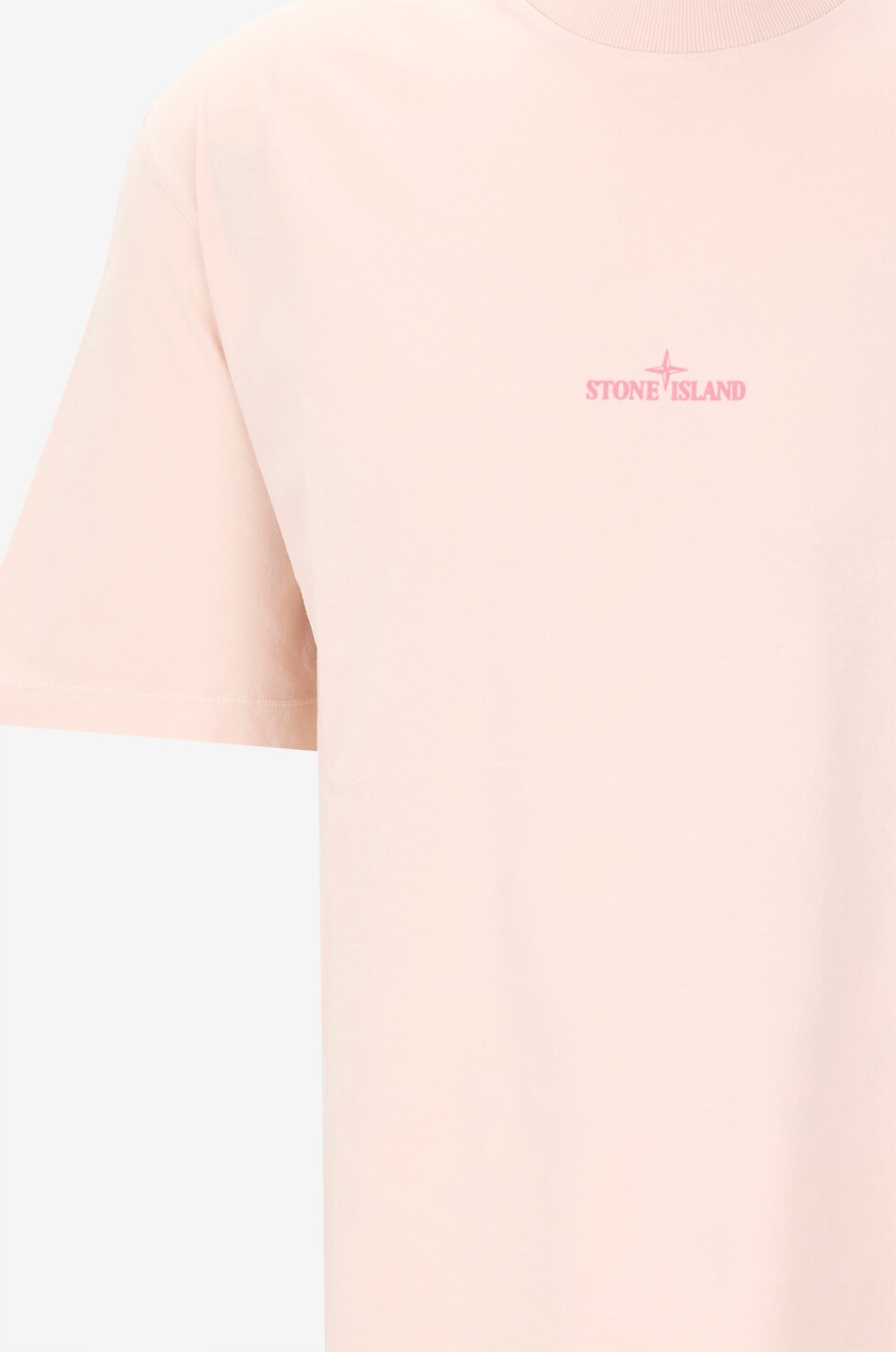 STONE ISLAND Kurzarm-T-Shirt mit Print 2100001 Organic Cotton Jersey Desert Herren ROSA 3