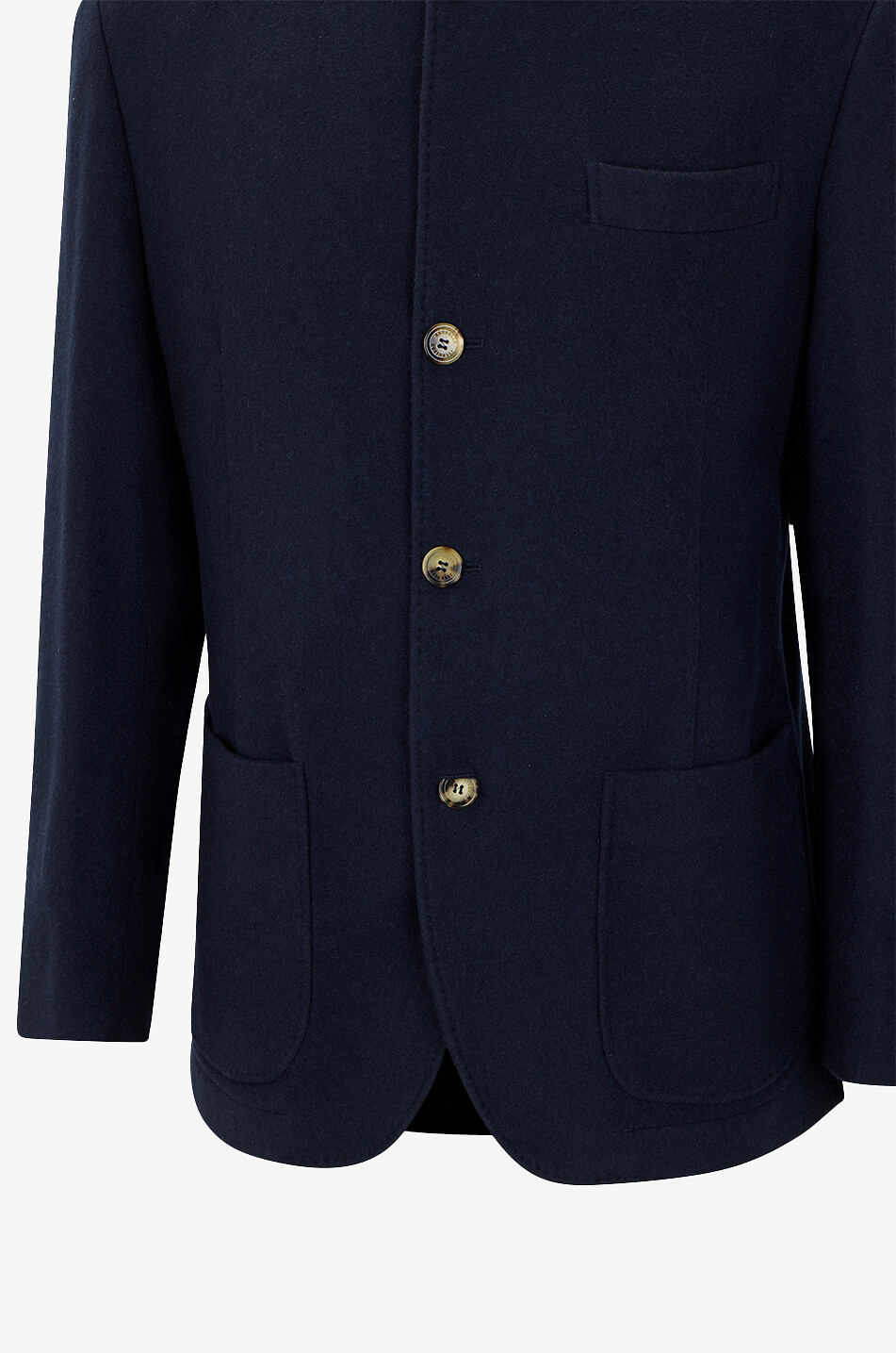 BRUNELLO CUCINELLI Lightweight water-resistant cashmere outerwear blazer Men DARK BLUE 3
