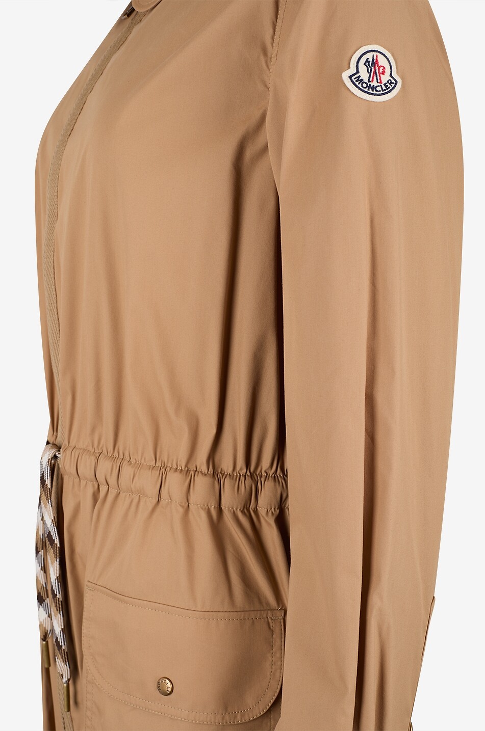 MONCLER Technical cotton utilitarian midi shirt dress Women BEIGE 3