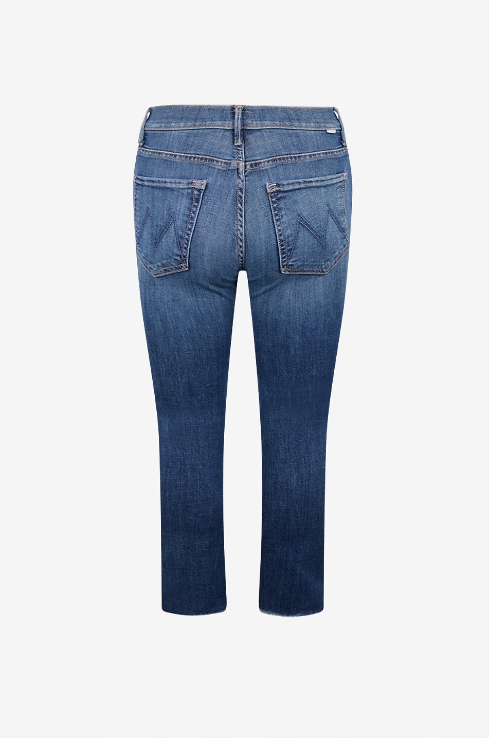 MOTHER Mid-rise straight-leg cropped denim jeans Women BLUE 2