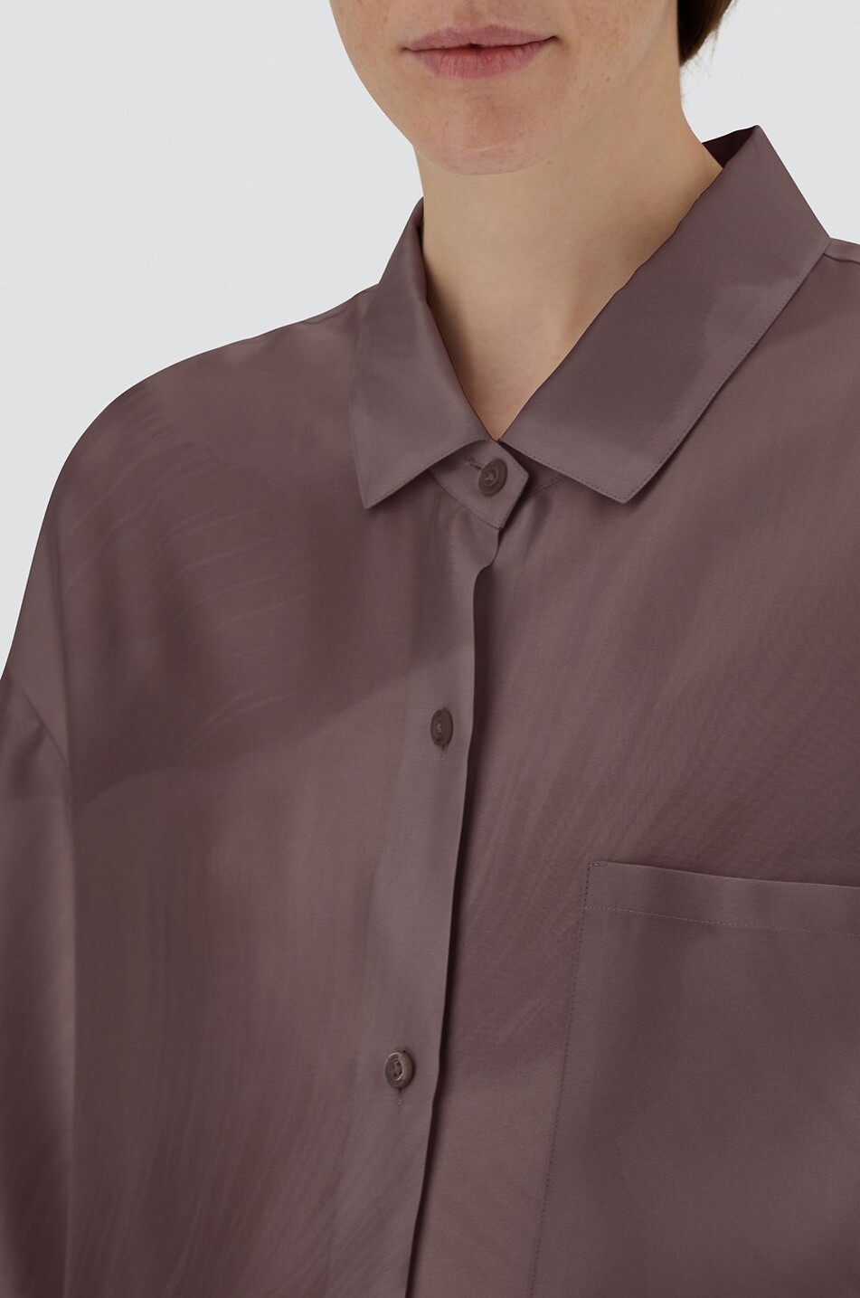 HERNO Oversize-Kurzarmhemd aus geblümter Seide Resort Damen BRAUN 4