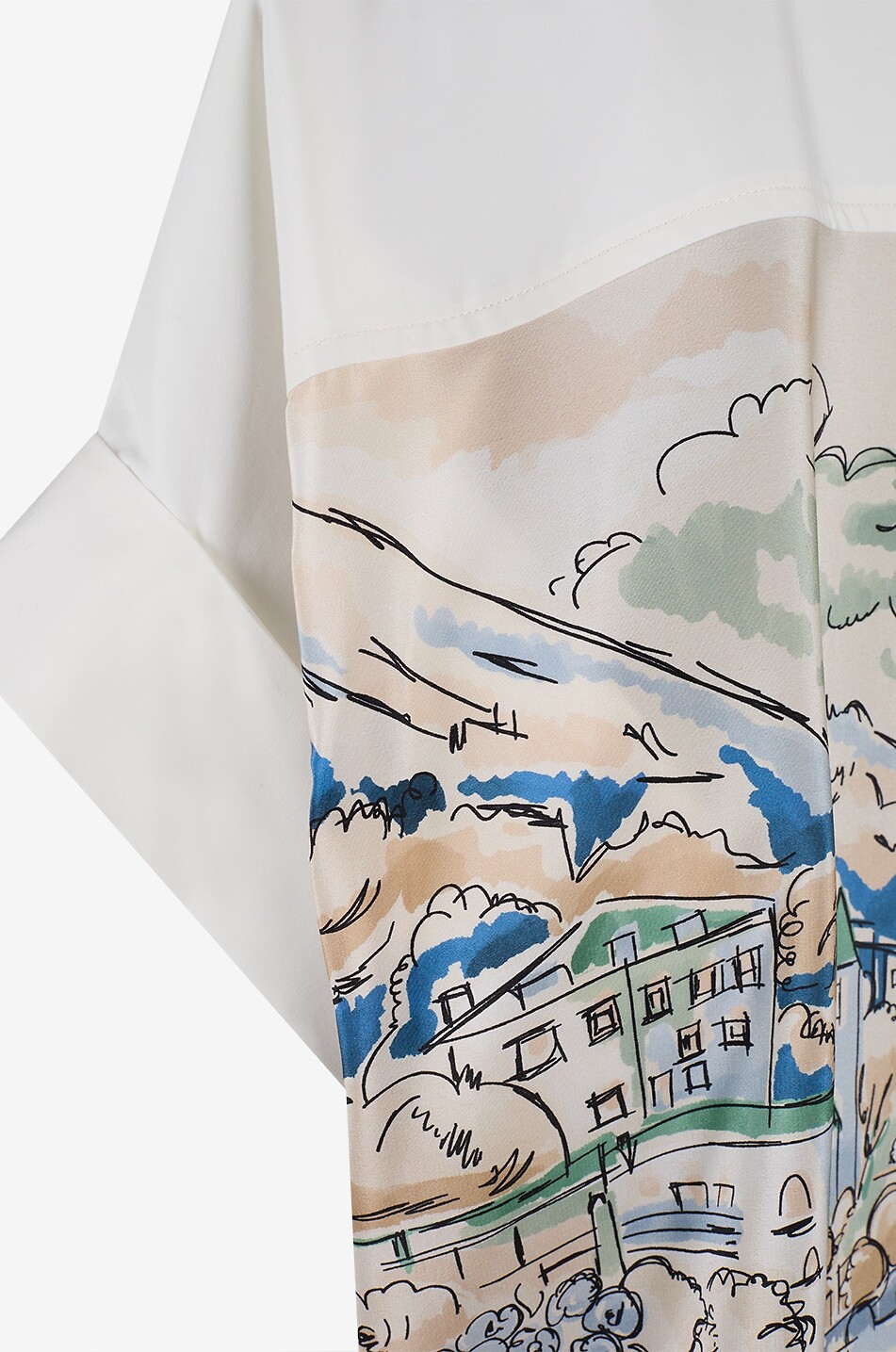 WEEKEND MAX MARA Tuono printed short-sleeved cotton shirt Women WHITE 3