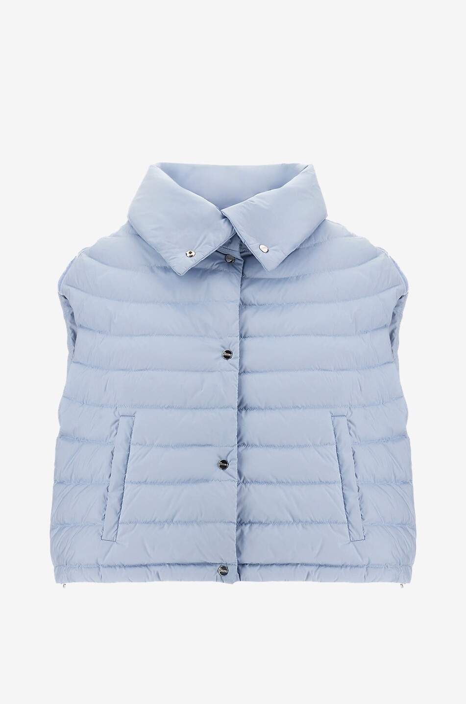HERNO Resort boxy lightweight nylon quilted vest Women LIGHT BLUE 1