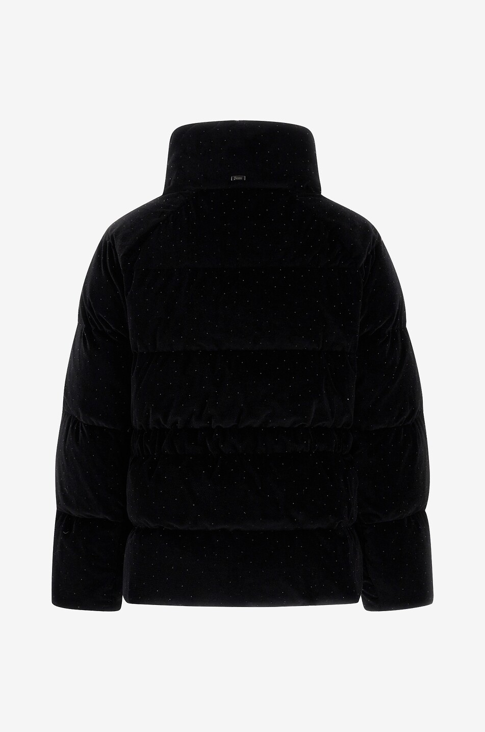 HERNO Daunenjacke mit Stehkragen aus Samt mit Strass Damen SCHWARZ 2