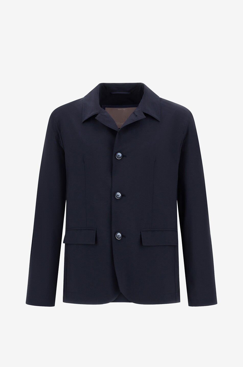 Lightweight single-breasted straight-fit jacket