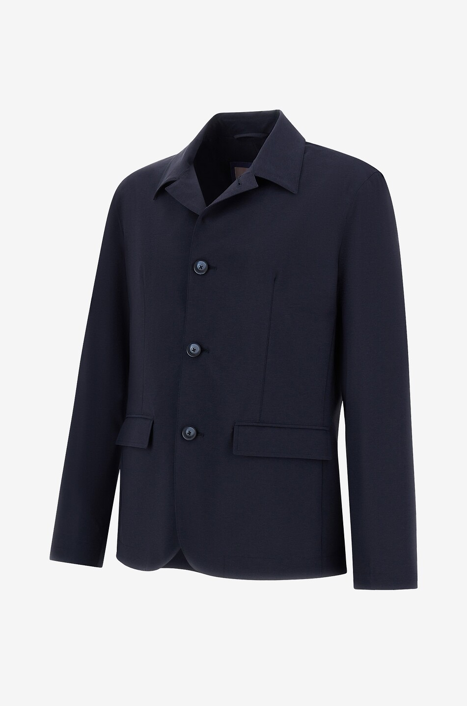 HERNO Lightweight single-breasted straight-fit jacket Men DARK BLUE 3