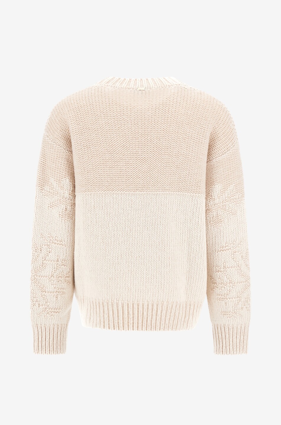 HERNO Pull jacquard en laine et cachemire à col rond Femme MULTICOLORE 2
