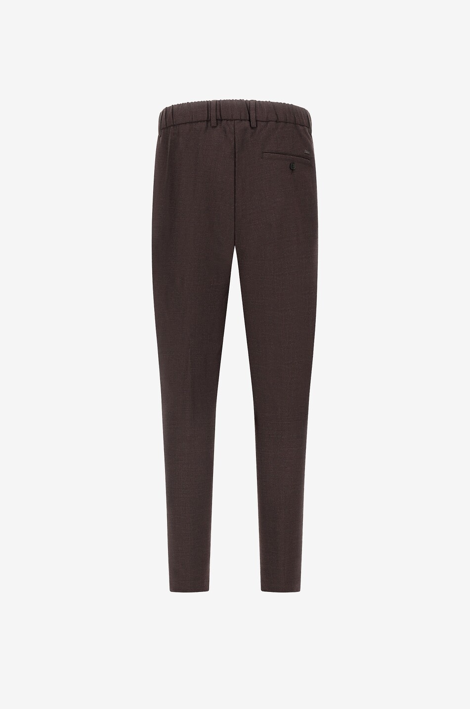 HERNO Pleated wool blend trousers Men DARK BROWN 2