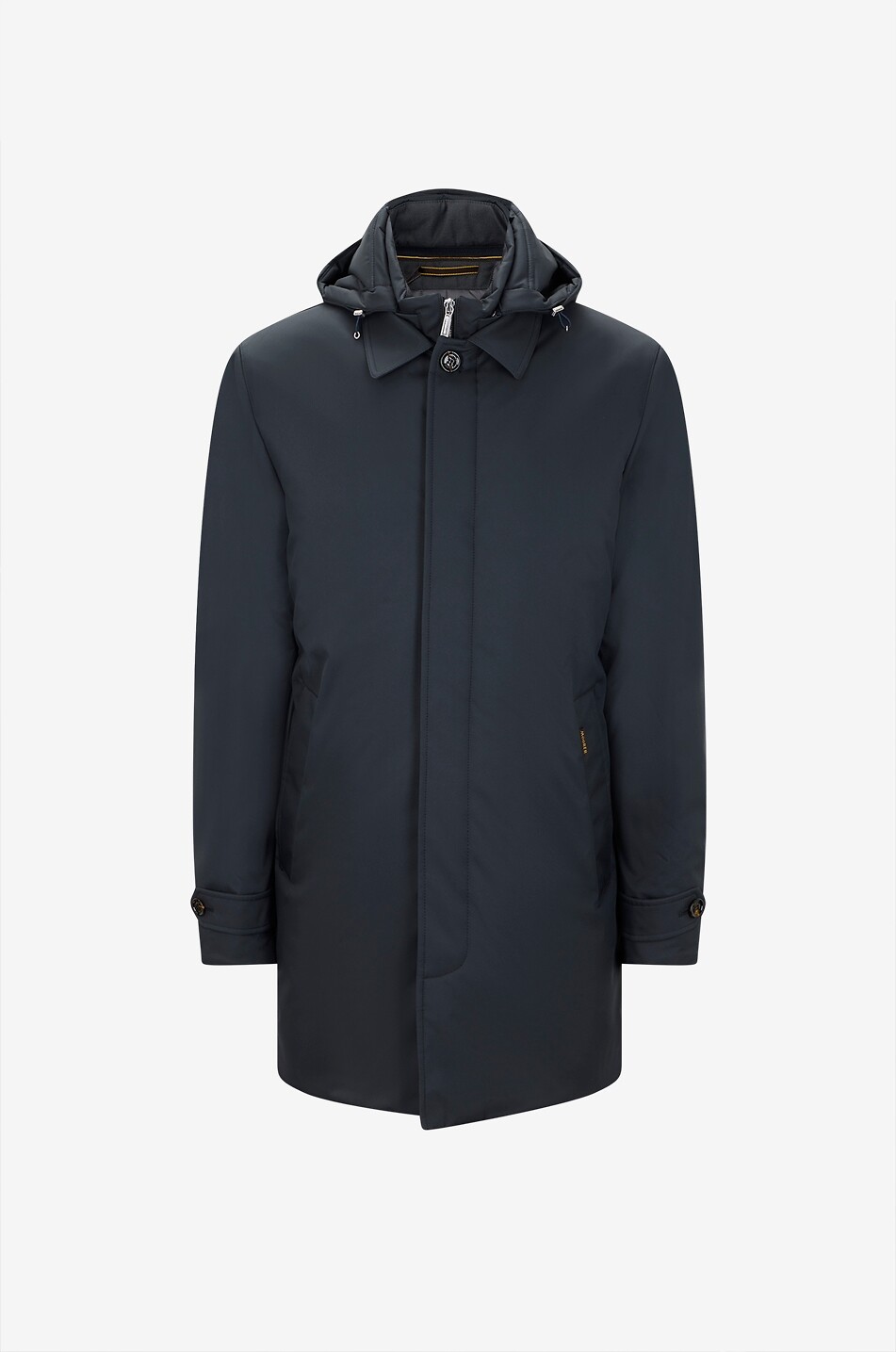 Ralli-ADS mid-length hooded technical fabric parka