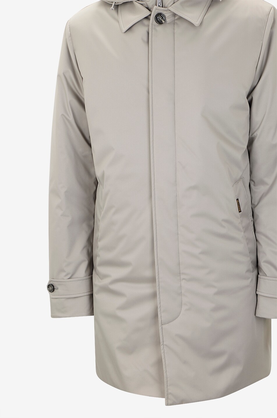 MOORER Ralli-ADS mid-length hooded technical fabric parka Men BROWN 3
