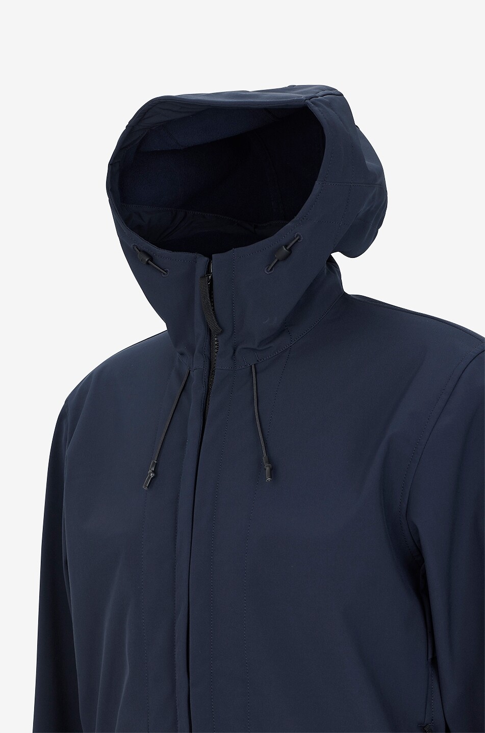 STONE ISLAND Wasserabweisende Kapuzenjacke aus technischem Gewebe Q100004 Soft Shell-R_E.Dye Technology Herren DUNKELBLAU 3