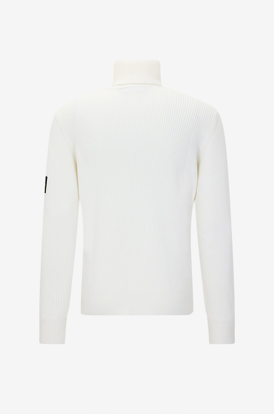 STONE ISLAND 5100052 Full Rib RWS Wool ribbed virgin wool roll-neck jumper Men EGGSHELL 2
