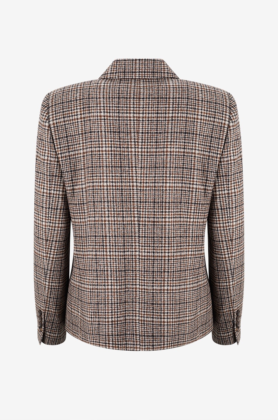 BRUNELLO CUCINELLI Glen check double-breasted alpaca mix blazer Women MULTI COLOURED 2