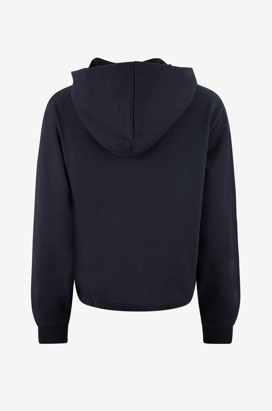 MONCLER Boxy hooded full-zip sweatshirt with knit detailing Women BLUE 2