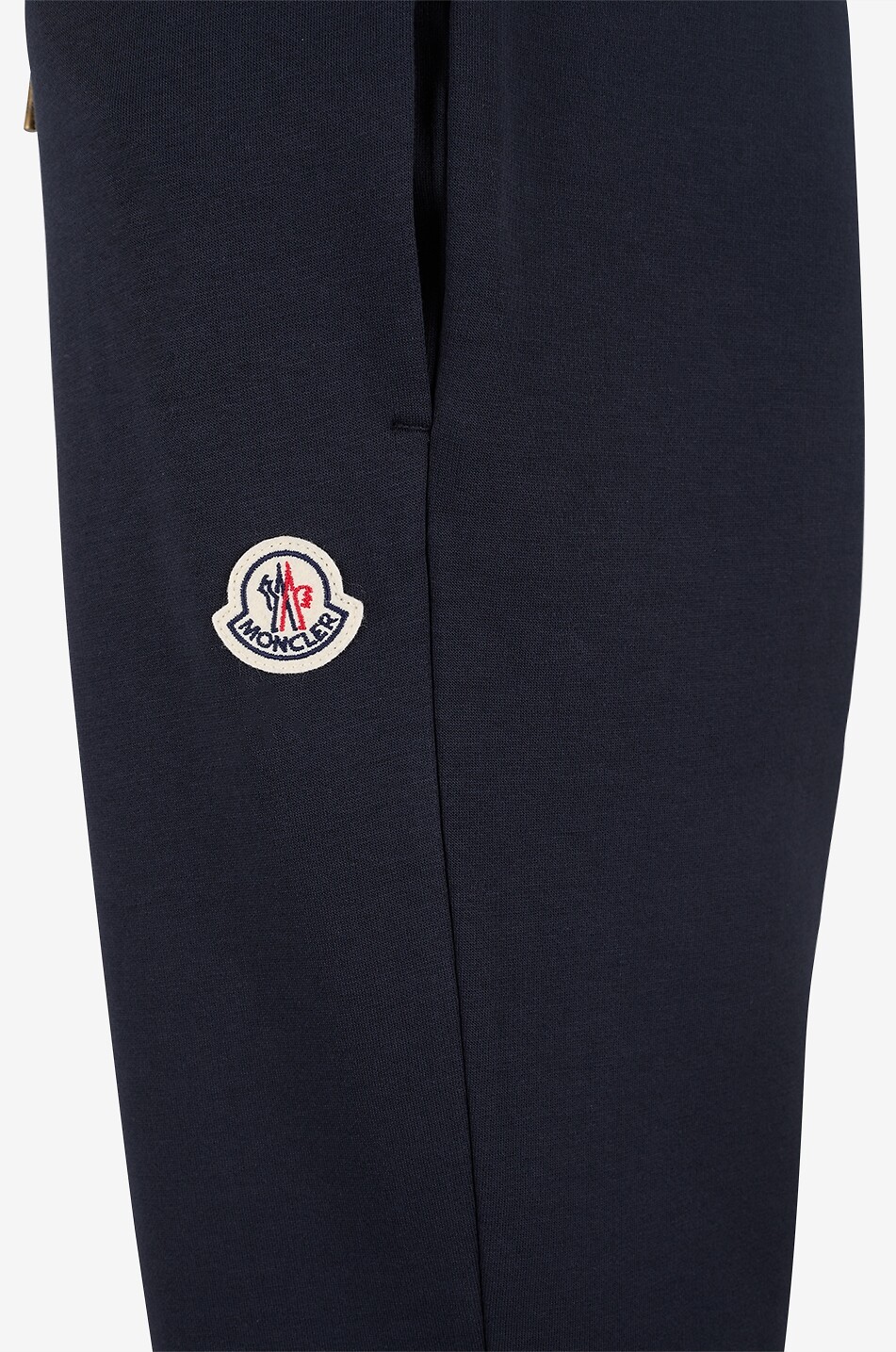 MONCLER Pantalon de jogging fuselé en molleton de coton Femme BLEU 3