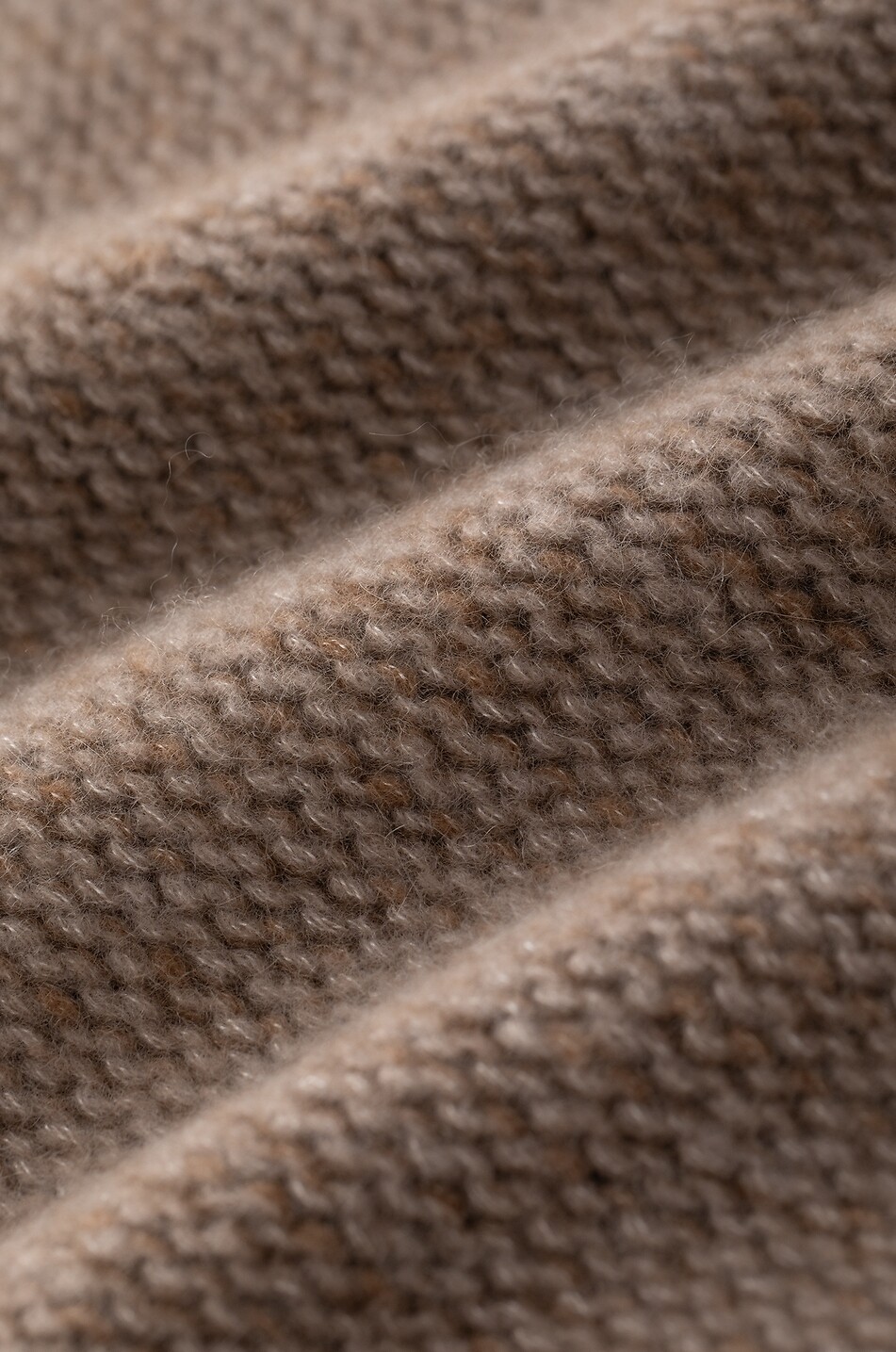 LU REN Pull à col rond en cachemire et soie Eiram Femme Beige Foncé 4