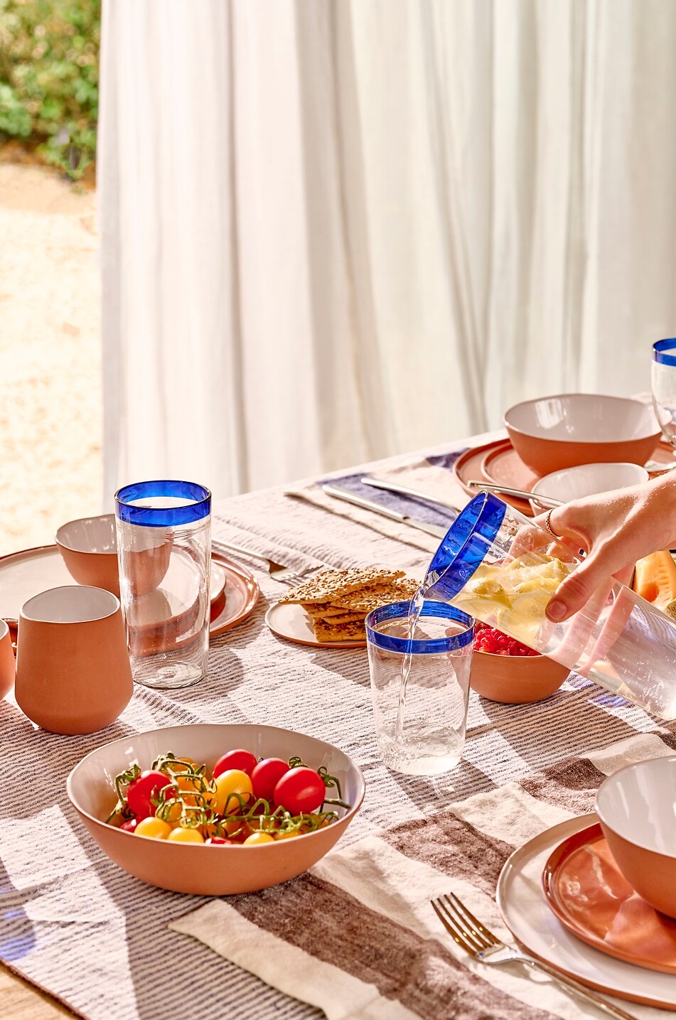 POMAX Verre à eau en borosilicate Tarifa - H9 Maison MULTICOLORE 3