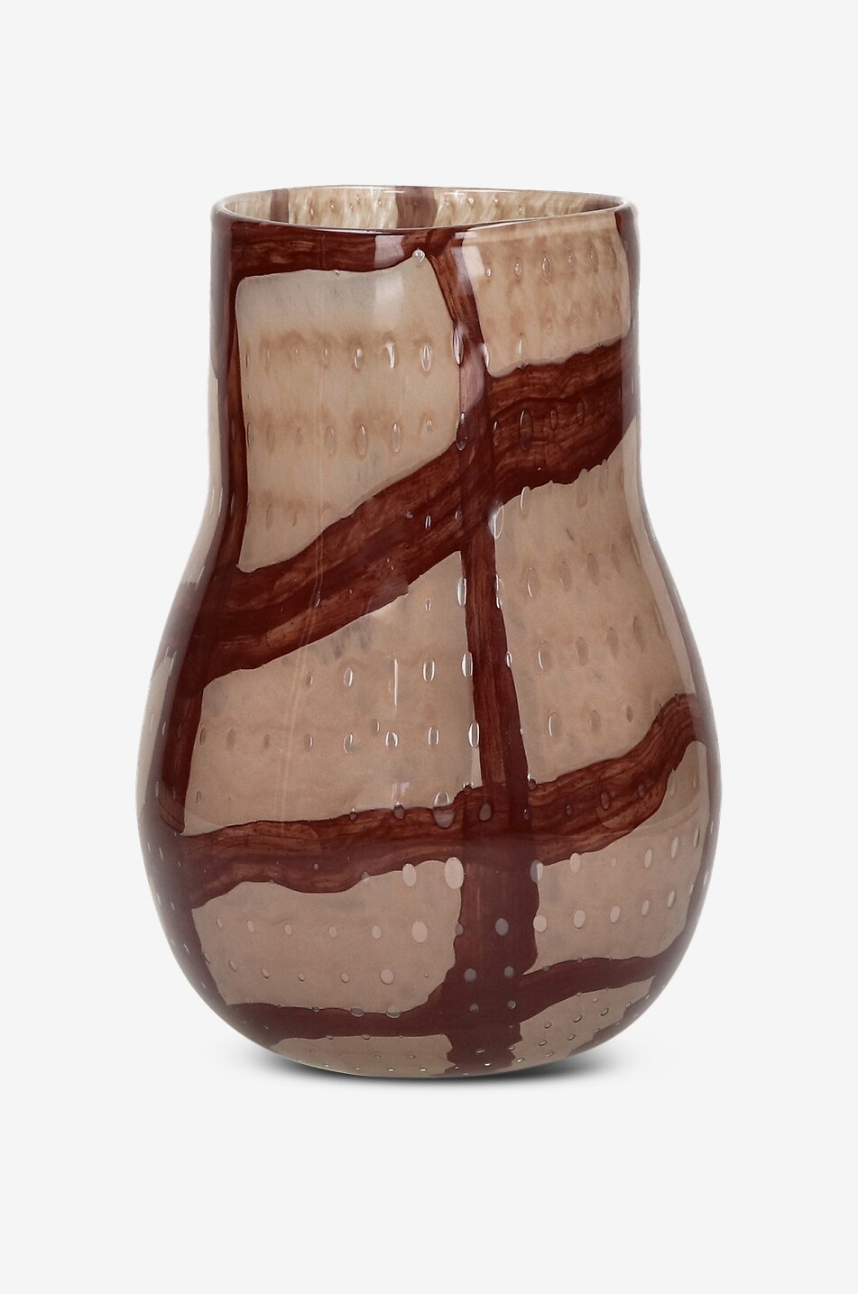Vase photophore en verre texturé Anima - H26