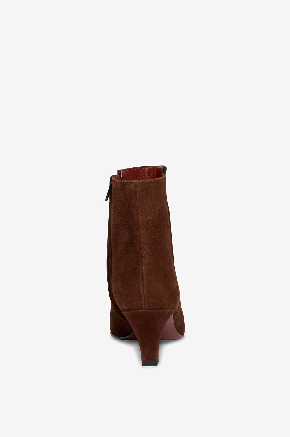 BONGENIE Milia 55 heeled pointy-toe suede ankle boots Women LIGHT BROWN 4