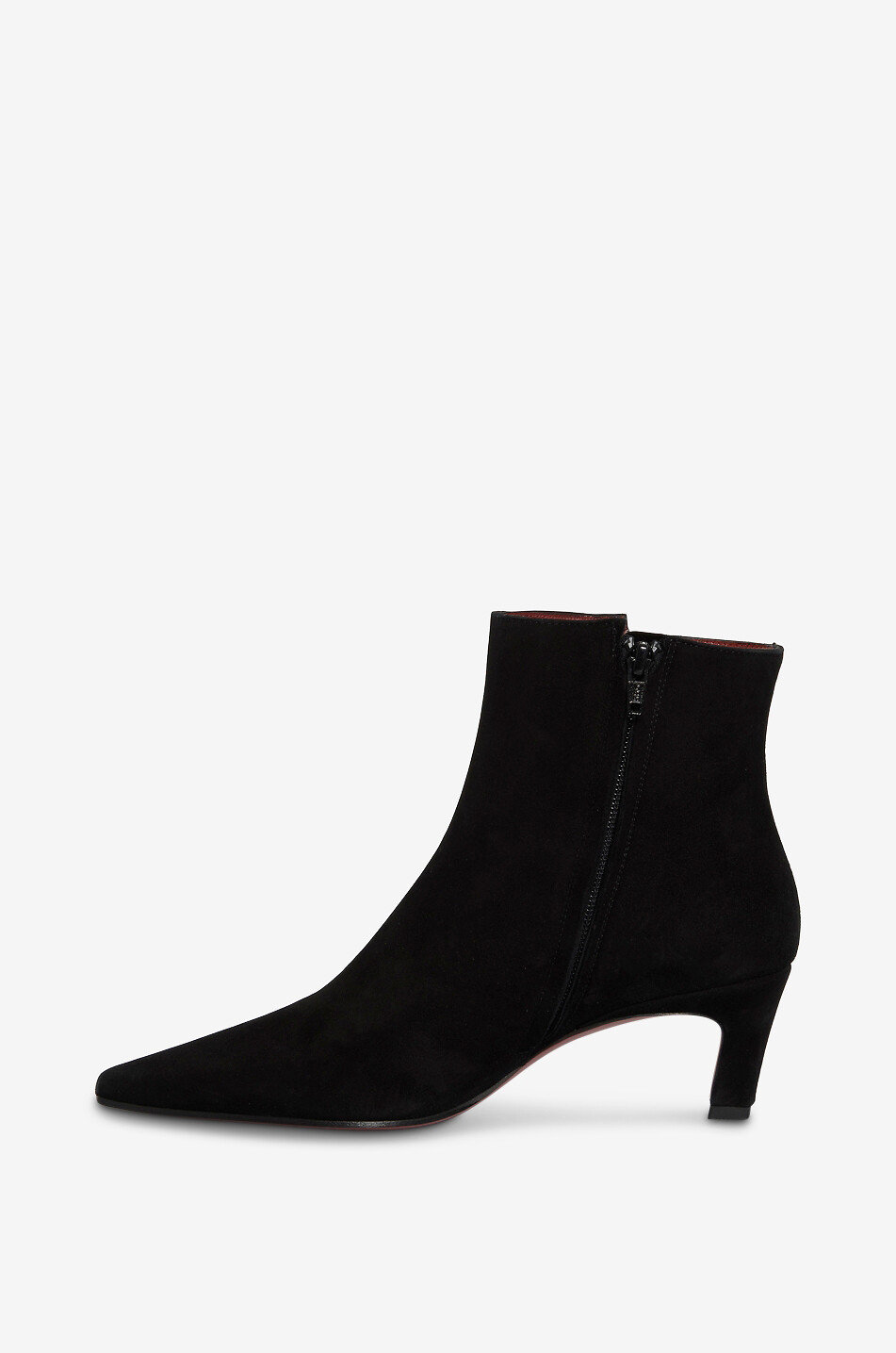 BONGÉNIE Bottines à talon et bout pointu en daim Milia 55 Femme NOIR 3