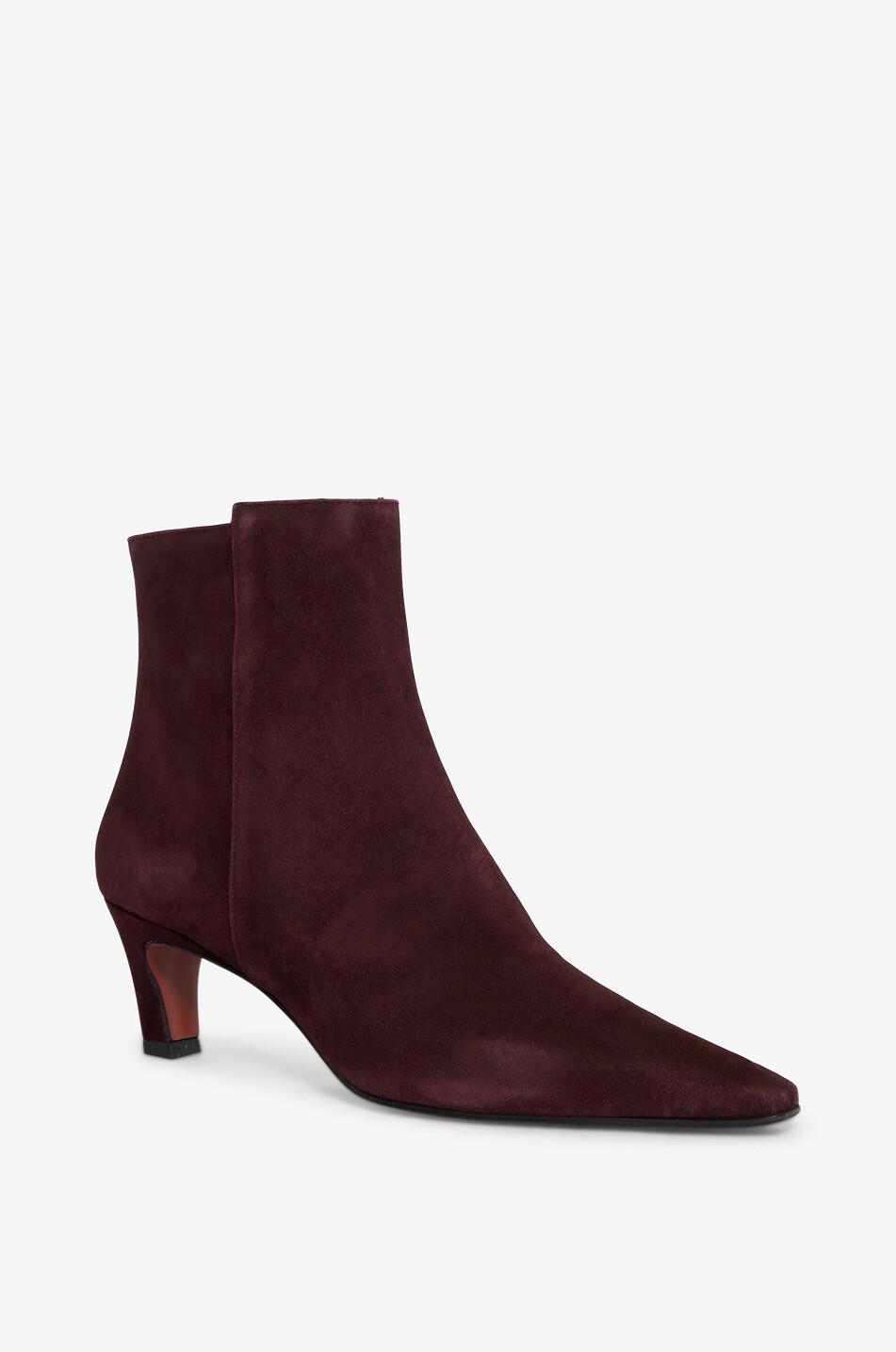 BONGENIE Milia 55 heeled pointy-toe suede ankle boots Women DARK PURPLE 1