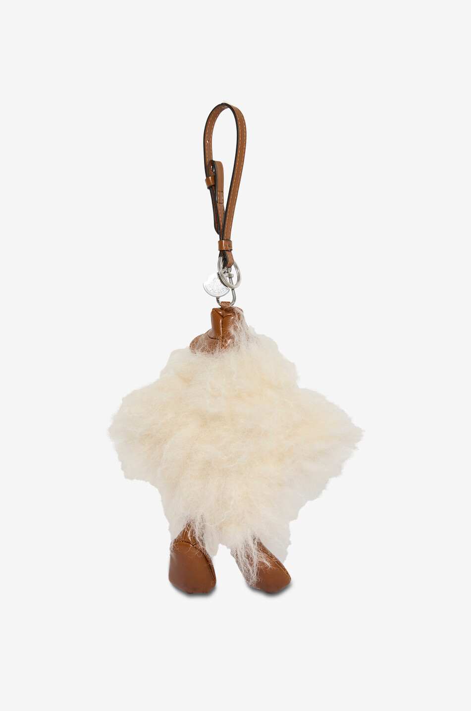MONCLER Schlüsselanhänger und Taschen-Charm aus Kunstpelz und Kunstleder MonDuck Damen CREMEFARBEN 3