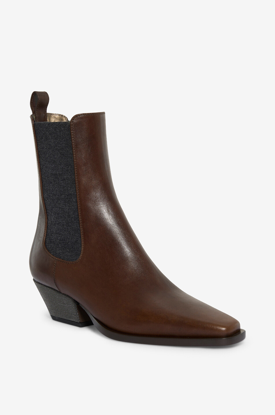 Bottines chelsea esprit santiags en cuir lisse Monile 50