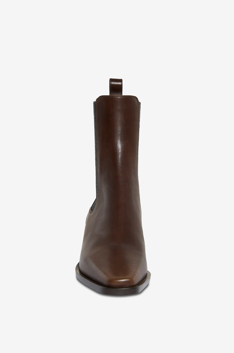 BRUNELLO CUCINELLI Bottines chelsea esprit santiags en cuir lisse Monile 50 Femme COGNAC 2