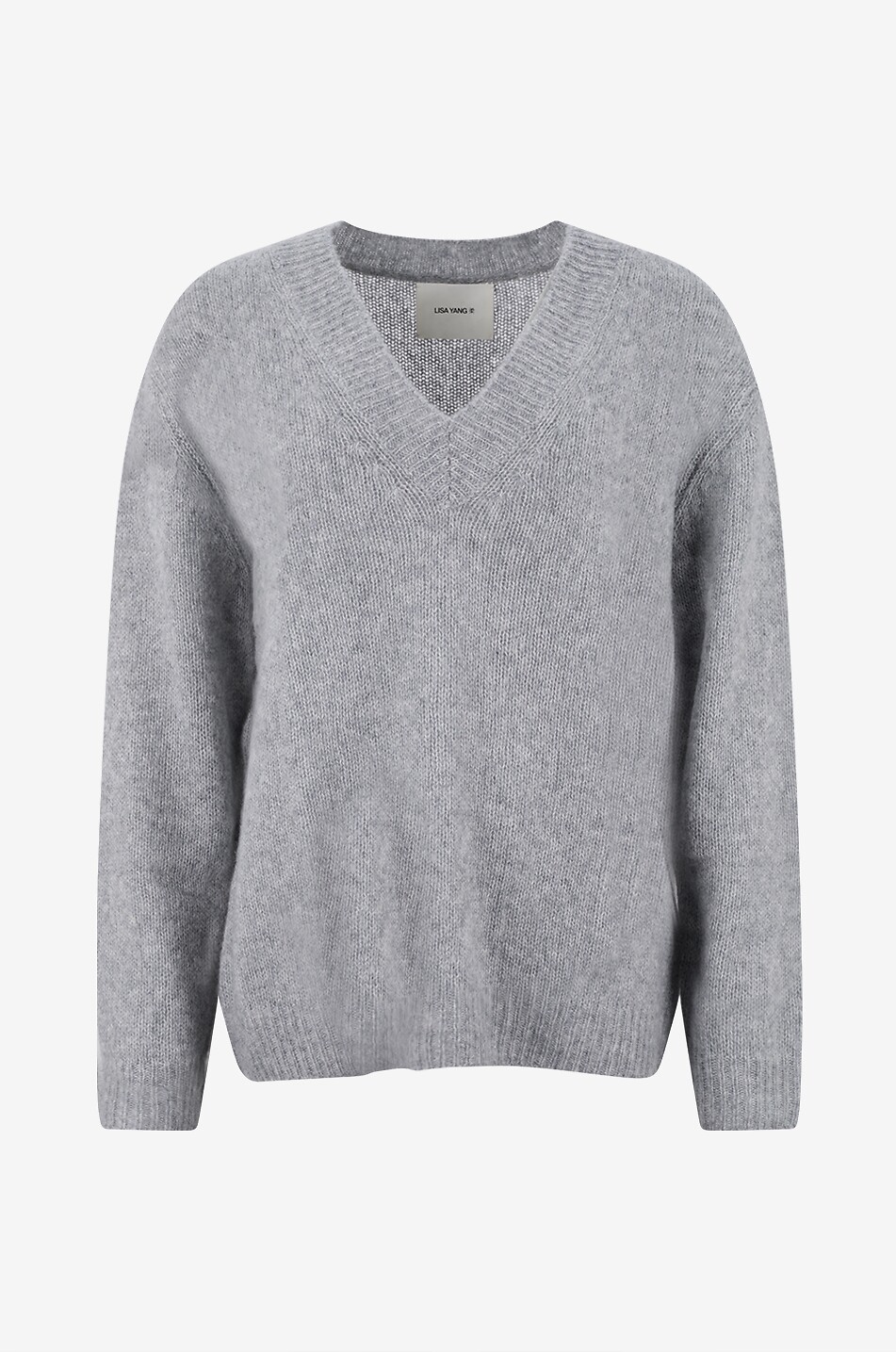 Leona cashmere and silk oversized V-neck jumper