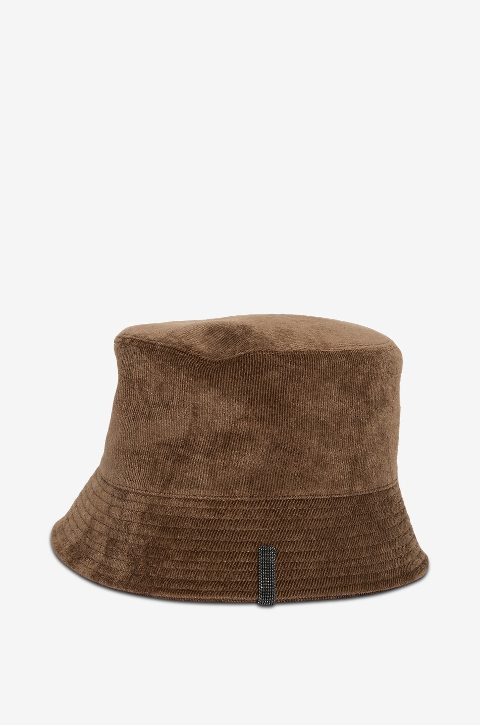 BRUNELLO CUCINELLI Bob en velours côtelé Monile Femme MARRON 3
