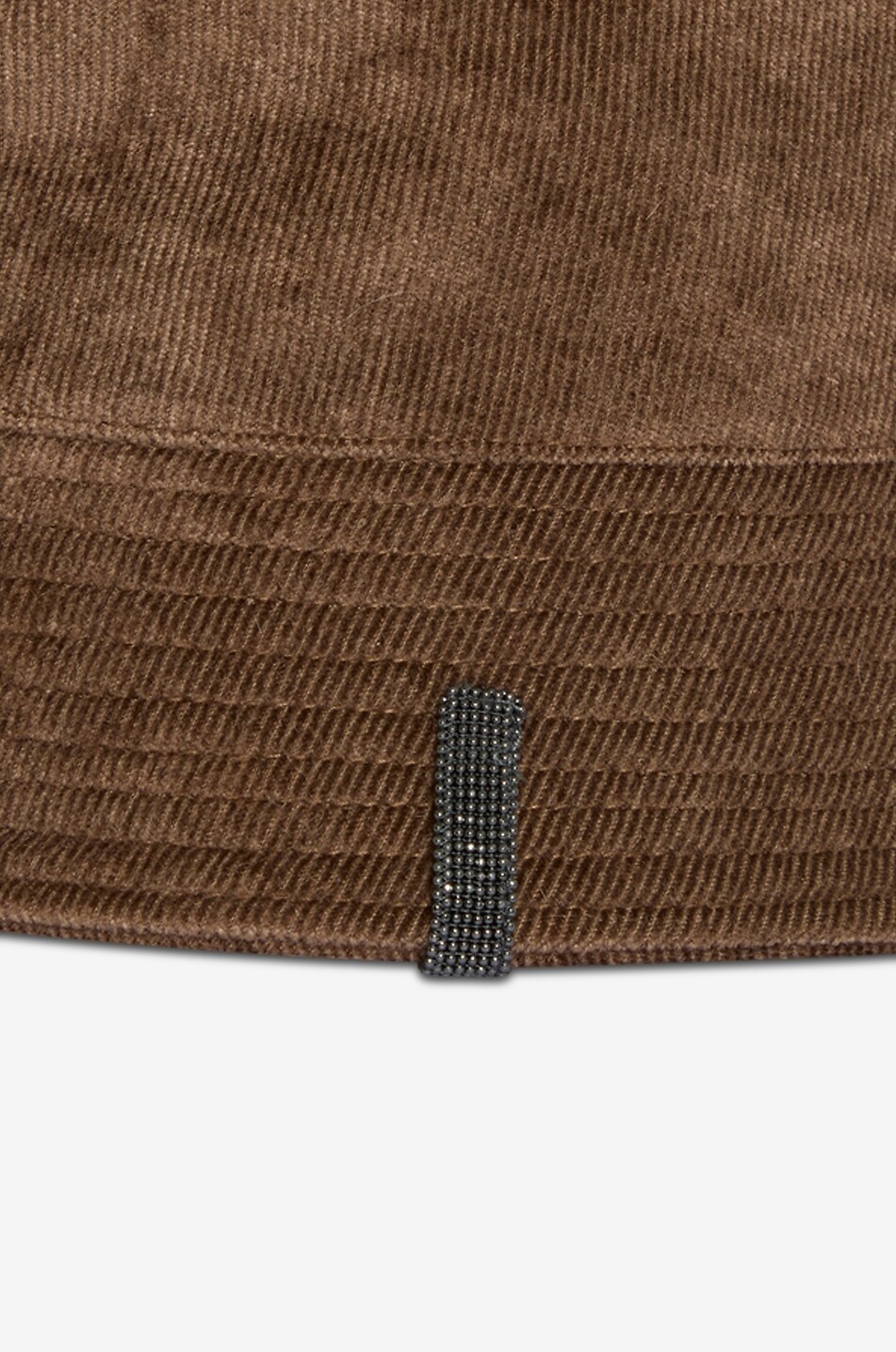 BRUNELLO CUCINELLI Bob en velours côtelé Monile Femme MARRON 5