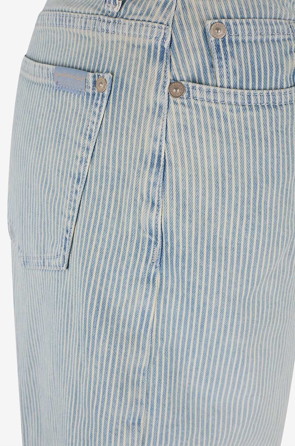 7 FOR ALL MANKIND Lotta Stripes high-rise wide-leg jeans Women LIGHT BLUE 3