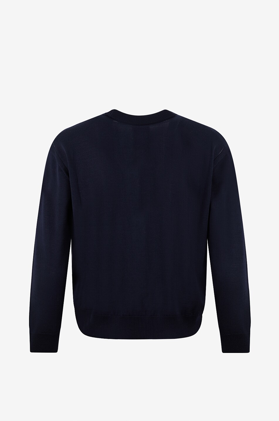 MONCLER Cardigan fin boutonné à col V en laine vierge Femme BLEU 2
