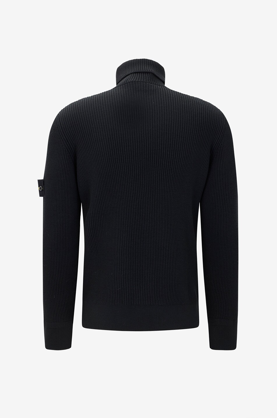 STONE ISLAND 5100052 ribbed virgin wool roll-neck jumper Men BLACK 2