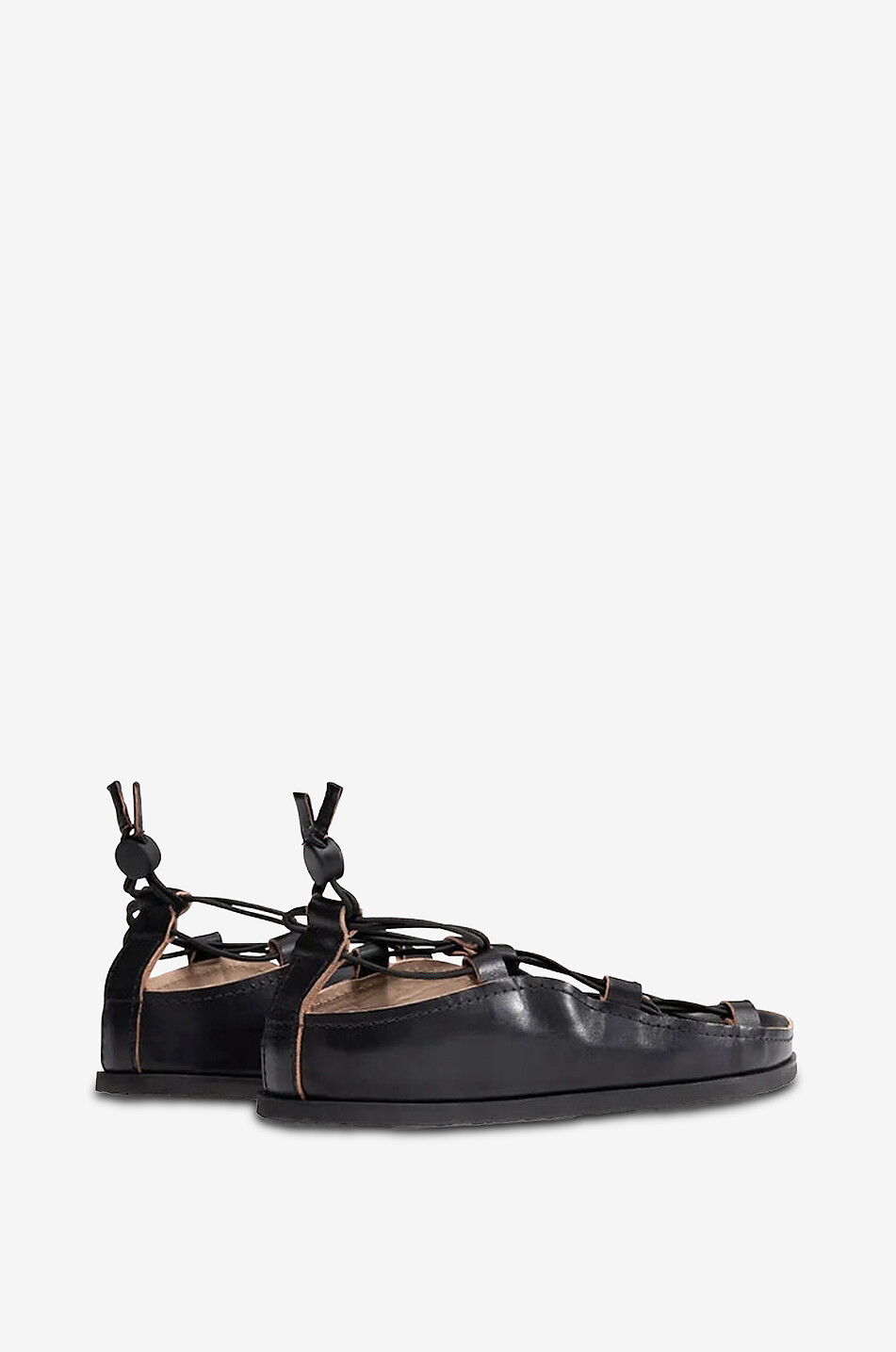 LEMAIRE Minimalist sandals Men BLACK 4