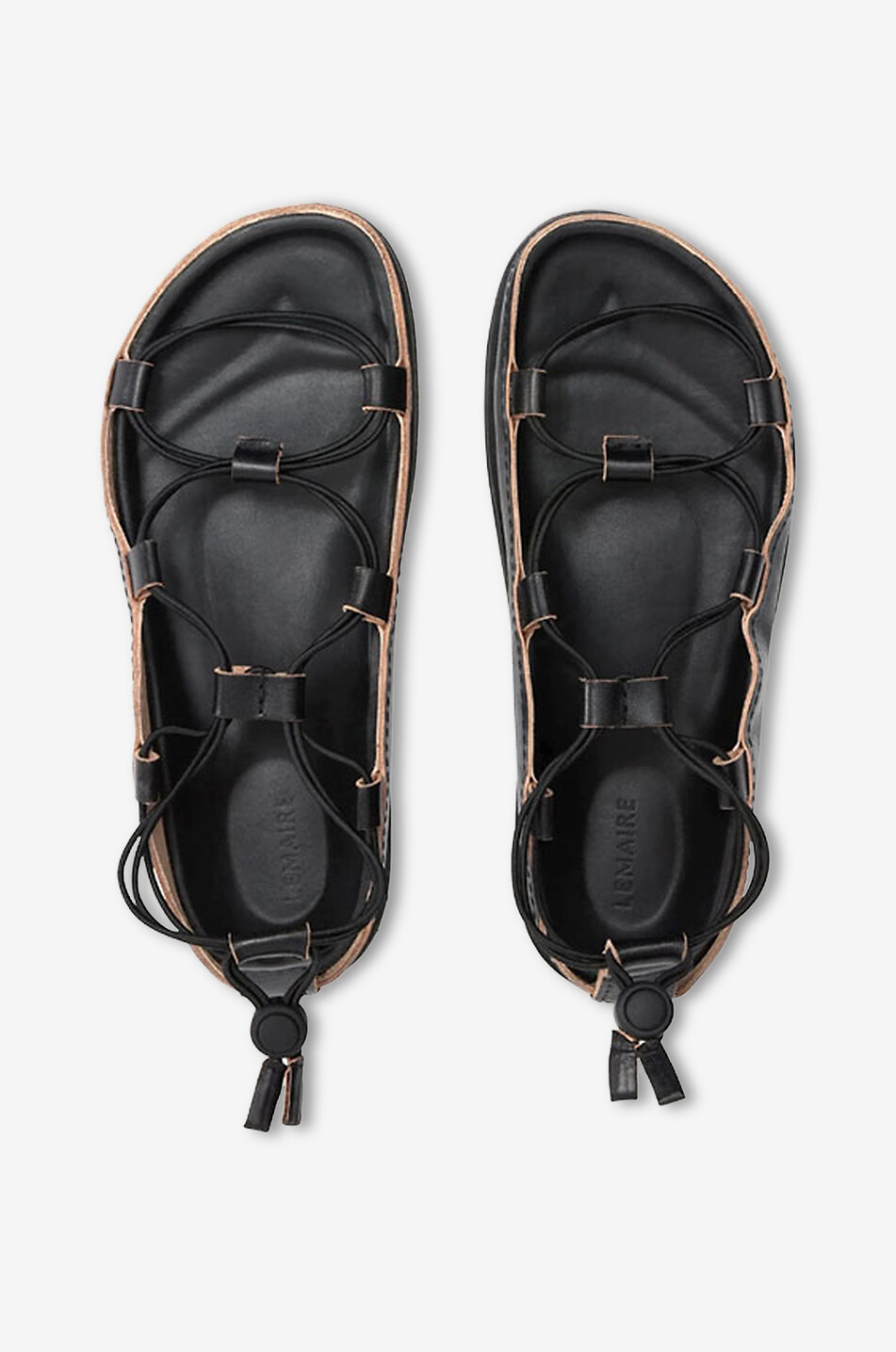 LEMAIRE Minimalist sandals Men BLACK 3