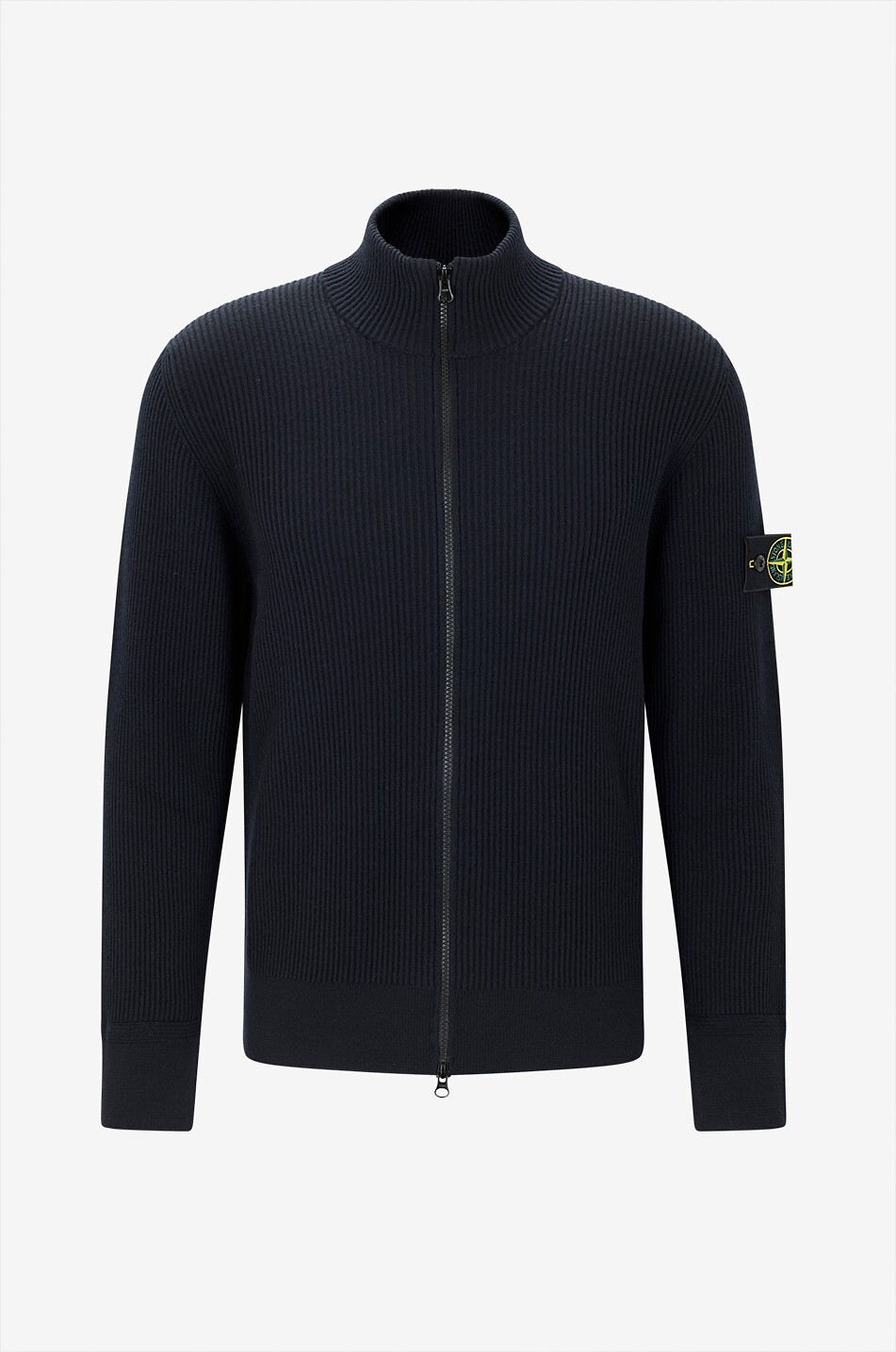 Cardigan côtelé zippé en laine 5100017 Full Rib RWS Wool