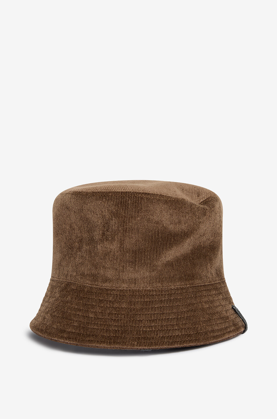 BRUNELLO CUCINELLI Bob en velours côtelé Monile Femme MARRON 2