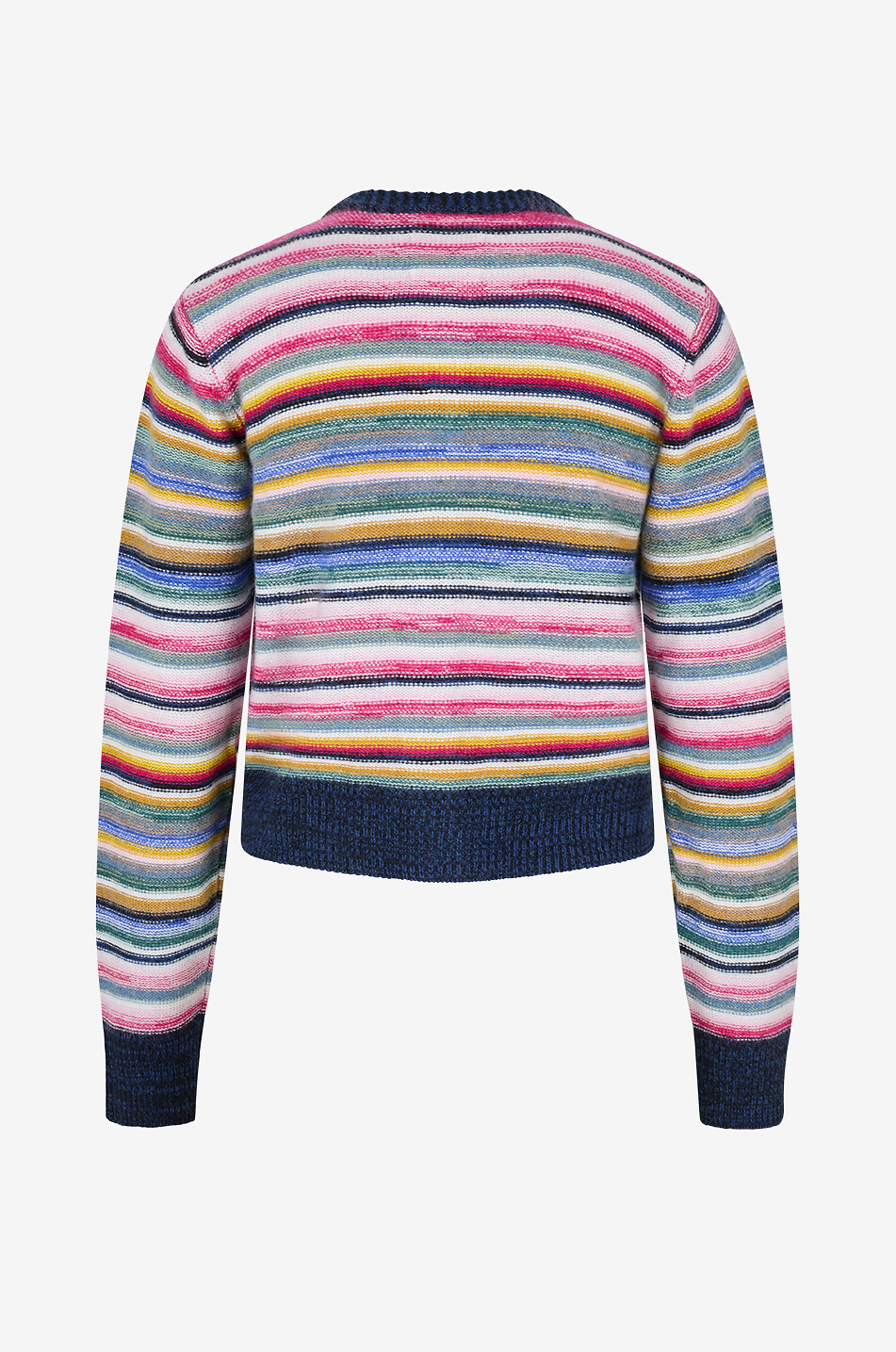SUZIE KONDI Cardigan rayé à col rond en cachemire Kadria Femme MULTICOLORE 2